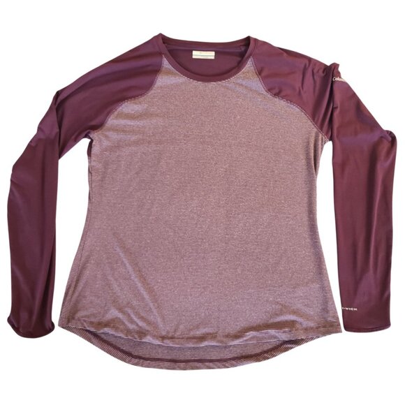 Columbia Tops - Columbia Women's Omni-Wick Long Sleeve Shirt Size XL Maroon Top